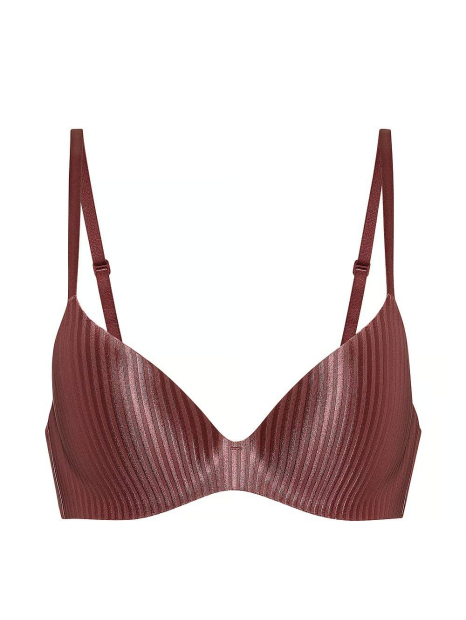 Женский комплект белья Victoria's Secret бюст и трусики тонг 1162235351 (Розовый 34A/XS)