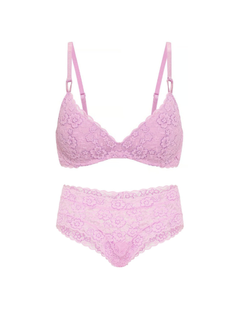 Кружевной комплект Victoria's Secret бюст Push-Up и трусики чики 1162337769 (Сиреневый 38B/L)