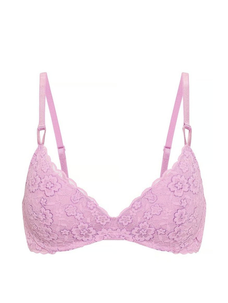 Кружевной комплект Victoria's Secret бюст Push-Up и трусики чики 1162337769 (Сиреневый 38B/L)
