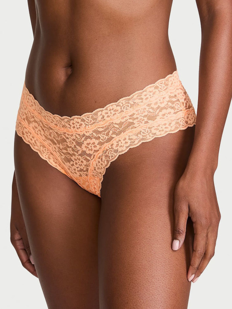 Кружевной комплект Victoria's Secret бюст Push-Up и трусики чики 1162385664 (Оранжевый 34A/S)