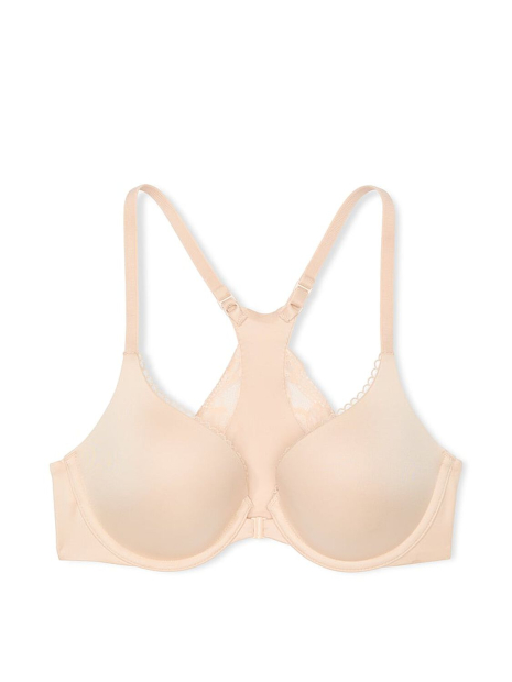 Комплект белья Victoria's Secret бюст Push-Up и трусики тонг 1162465382 (Бежевый 32C/S)