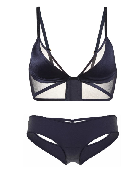 Комплект білизни Victoria's Secret бралетт та трусики чики 1162654873 (Синій XL)
