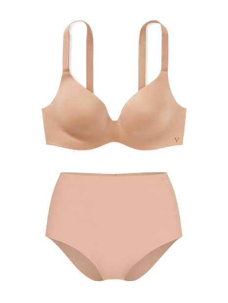 Женский комплект белья Victoria's Secret бюст и трусики брифы 1162799231 (Бежевый 38C/L)