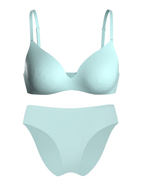 Жіночий комплект білизни Victoria's Secret ліф та трусики бікіні 1162698515 (Блакитний 32B/XS)