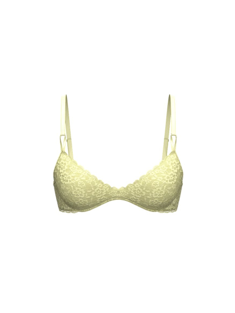 Кружевной комплект Victoria's Secret бюст Push-Up и трусики чики 1162772631 (Желтый 38D/XL)