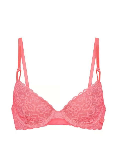 Кружевной комплект Victoria's Secret бюст и трусики шортики 1162850021 (Розовый 34C/M)