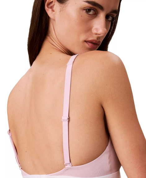 Женский комплект белья Calvin Klein бралетт и трусики бикини 1162853733 (Розовый XL)