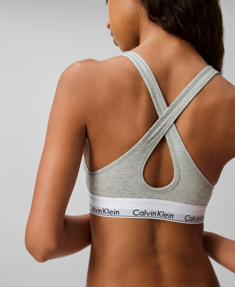 Комплект белья Calvin Klein бралетт топ и трусики бикини 1162879060 (Серый XL)