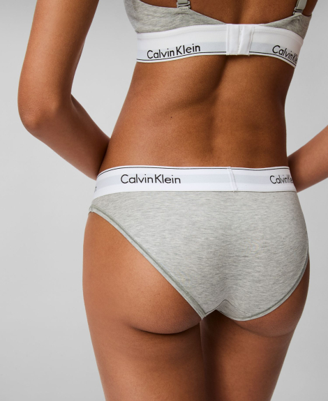 Комплект белья Calvin Klein бралетт топ и трусики бикини 1162879060 (Серый XL)