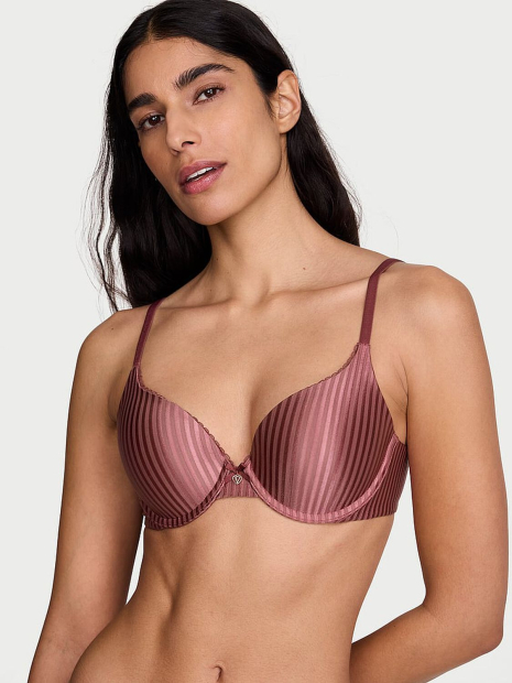 Женский комплект белья Victoria's Secret бюст с Push-Up и трусики бикини 1163050202 (Розовый 34C/S)