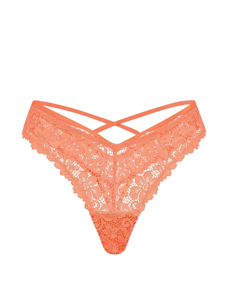 Комплект білизни Victoria's Secret бралетт та трусики тонг 1163082911 (Помаранчевий M)