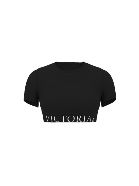 Жіночий комплект Victoria's Secret бра-топ і трусики 1163278998 (Чорний S)