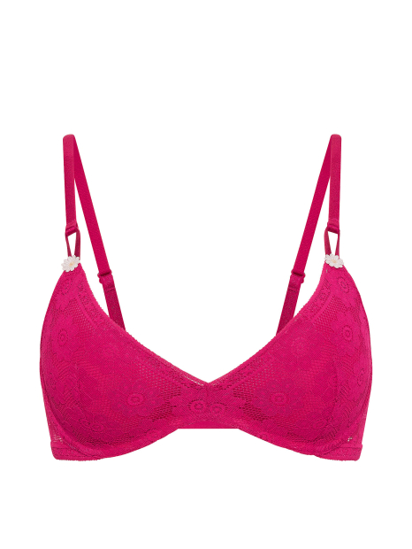 Жіночі трусики тонг Victoria's Secret з мереживом 1163317946 (рожевий L)