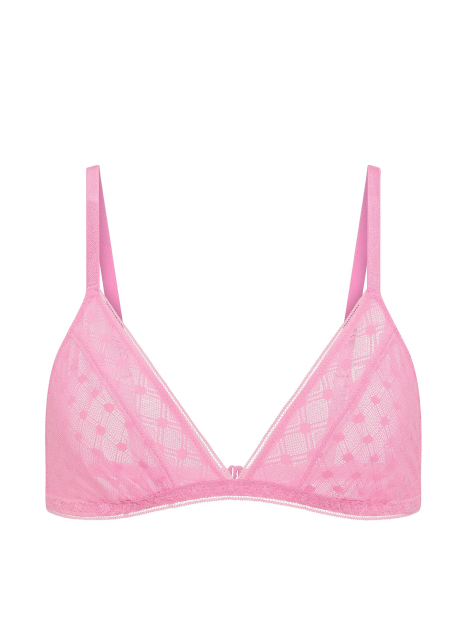 Комплект белья Victoria's Secret бралетт триангл и трусики тонг 1163373571 (Розовый XL)