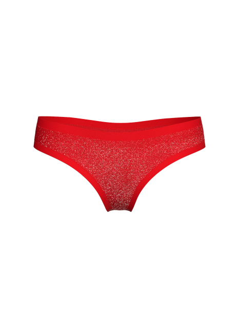 Комплект білизни Victoria's Secret Pink бюстгальтер Push-up та трусики тонг 1163386116 (Червоний 32C/S)