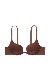 Гладкий комплект білизни Victoria's Secret погруддя та трусики тонг 1159838224 (Коричневий 36C/L)