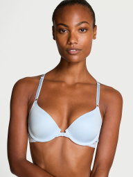 Женский комплект белья Victoria's Secret бюст и трусики бразильяны 1159838241 (Голубой 32B/XS)