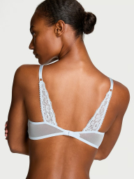 Кружевной комплект белья Victoria's Secret Push-Up бюст и трусики бразильяны 1159838287 (Голубой 36B/L)