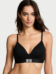 Жіночий комплект білизни Victoria's Secret ліф та трусики хіпхагери 1159838387 (Чорний 34B/S)