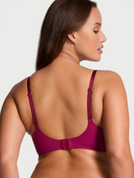 Комплект белья Victoria's Secret бюст Push-Up и трусики стринги 1159838394 (Бордовый 34B/S)