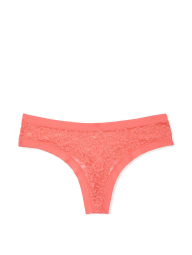 Шикарный комплект белья Victoria's Secret бюст Push-Up и трусики тонг 1159838425 (Оранжевый 32B/XS)