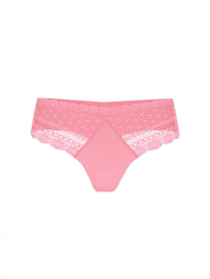 Комплект белья Victoria's Secret бюст Push-Up и трусики тонг 1159838428 (Розовый 32B/XS)