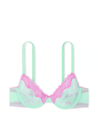 Комплект белья Victoria's Secret бюст и трусики тонг 1159839822 (Бирюзовый 38C/L)