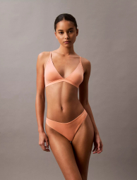 Жіночий комплект Calvin Klein бюст-бралетт та трусики тонг 1159838507 (Помаранчевий L)