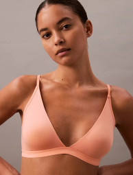 Женский комплект Calvin Klein бюст-бралетт и трусики тонг 1159838507 (Оранжевый L)