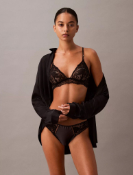 Жіночий комплект Calvin Klein бюст-бралетт та трусики бікіні 1159838574 (Чорний XL)