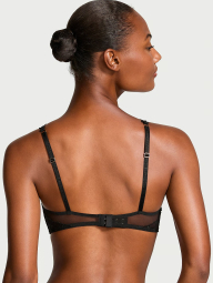 Комплект белья Victoria's Secret лиф триангл и трусики стринги 1159838641 (Черный S)