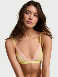Комплект белья Victoria's Secret бралетт триангл и трусики тонг 1159838857 (Желтый XL)