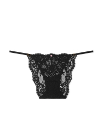 Кружевной комплект белья Victoria's Secret бюстгальтер и трусики бикини 1159838890 (Черный 36DDD/L)