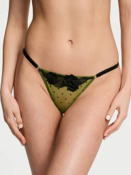 Жіночий комплект білизни Victoria's Secret погруддя та відкриті трусики стрінги 1159838936 (Зелений 38C/L)