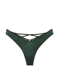 Комплект Victoria's Secret бюст Push-Up и трусики тонг 1159838975 (Зеленый 40D/XXL)