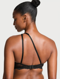 Кружевной комплект Victoria's Secret бюстгальтер со стразами и трусики стринги 1159839051 (Черный XS)