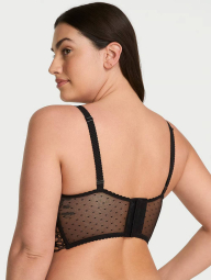 Ефектний комплект Victoria's Secret бюст Push-Up та трусики стрінги 1159839882 (Чорний 32B/S)