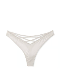 Комплект белья Victoria's Secret бюст Push-Up и трусики тонг 1159839302 (Серый 34A/S)