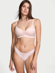 Комплект белья Victoria's Secret бюст и трусики бразильяны 1159839447 (Розовый L)
