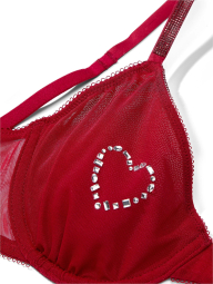 Комплект білизни Victoria's Secret бюст та трусики тонг 1159839553 (Червоний 34B/S)