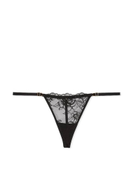 Розкішний комплект Victoria's Secret корсетний топ та трусики стрінги 1159839848 (Чорний M)