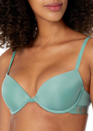 Комплект белья Emporio Armani бюст Push Up и трусики брифы 1159839854 (Бирюзовый 36C/L)