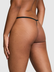 Комплект белья Victoria's Secret PINK бюст и трусики стринги 1159840106 (Черный 36A/M)