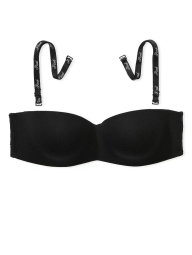 Комплект белья Victoria's Secret PINK бюст и трусики стринги 1159840106 (Черный 36A/M)
