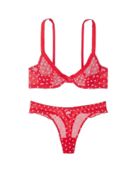 Комплект білизни Victoria's Secret бюст та трусики 1159838591 (Червоний 32B/XS)