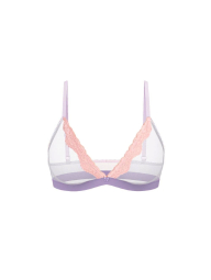 Комплект белья Victoria's Secret бралетт триангл и трусики тонг 1159840213 (Сиреневый L)