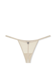 Комплект белья со стразами Victoria's Secret бюст и трусики стринги 1159840263 (Бежевый 36C/L)
