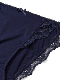 Комплект белья Victoria's Secret бюст Push-Up и трусики стринг бикини 1159840371 (Синий 38B/L)