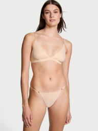 Базовый комплект белья Victoria's Secret бралетт и трусики бикини 1159840519 (Бежевый L)