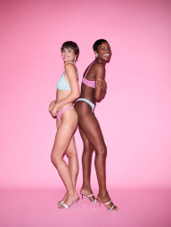 Мереживний комплект білизни Victoria's Secret погруддя 1159840563 (Рожевий 32C/S)
